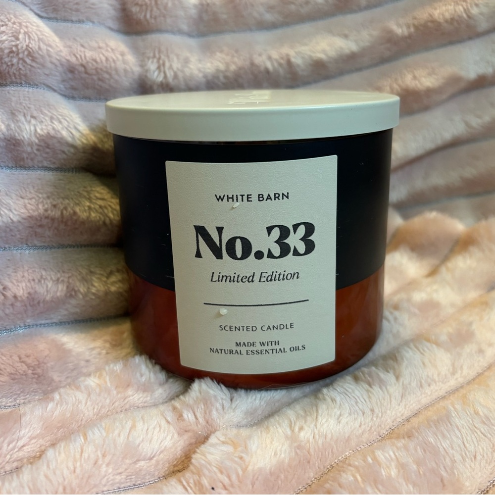 Bath and Body Works No. 33 three wick candle lemon espresso